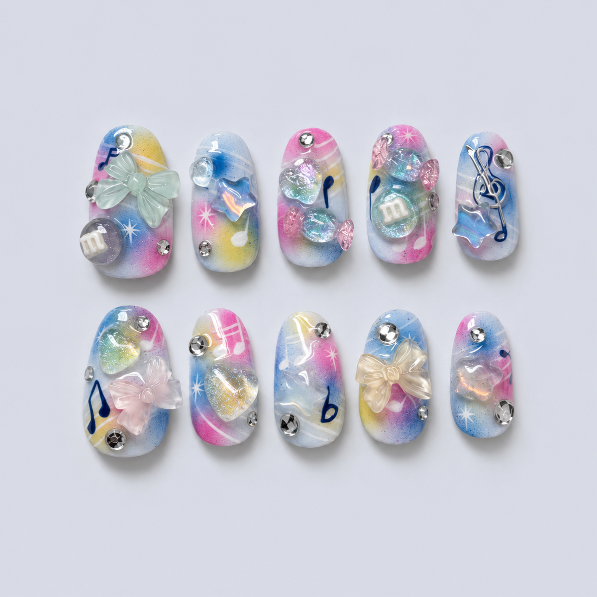 Candy Galaxy 🍬 Japanese press on nails
