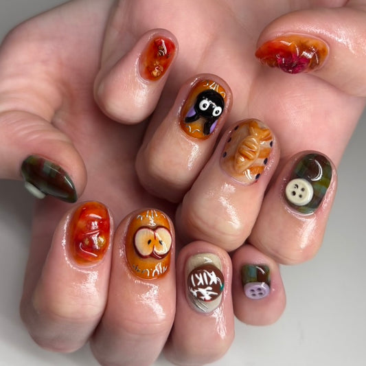 Cute Character Press-On Nails | Japanese Nail Art