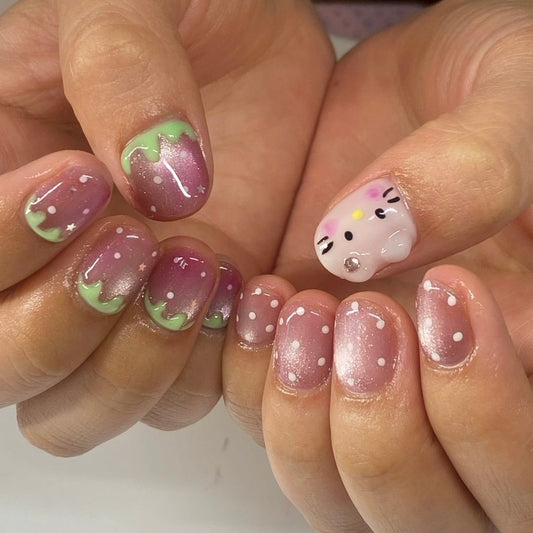 Cute Charactor Press-On Nails | Japanese Nail Art
