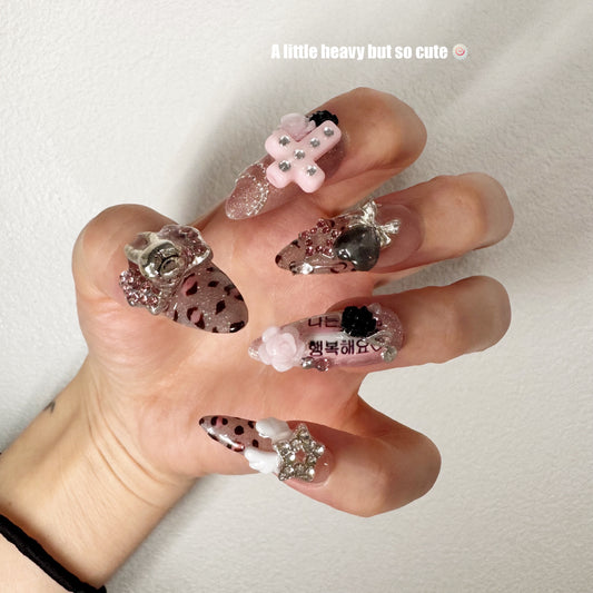 🖤 “歌舞伎町✨Kabukicho” 🖤Press-On Nails | Japanese Nail Art