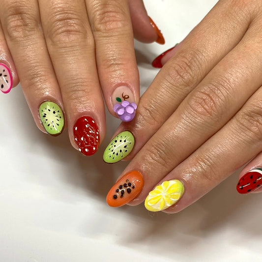 Fruites 🍇  Press-On Nails | Japanese Nail Art
